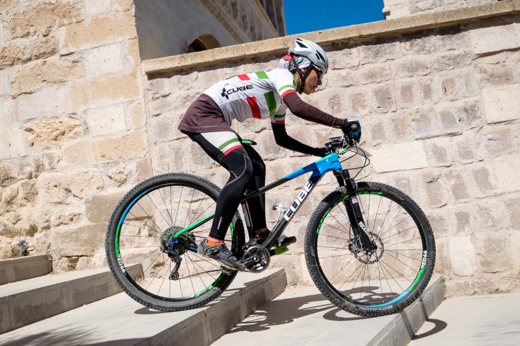 Faranak Partoazar, Iran’s mountain bike champion, is feeling the squeeze of the US sanctions. Photo: Steve Thomas