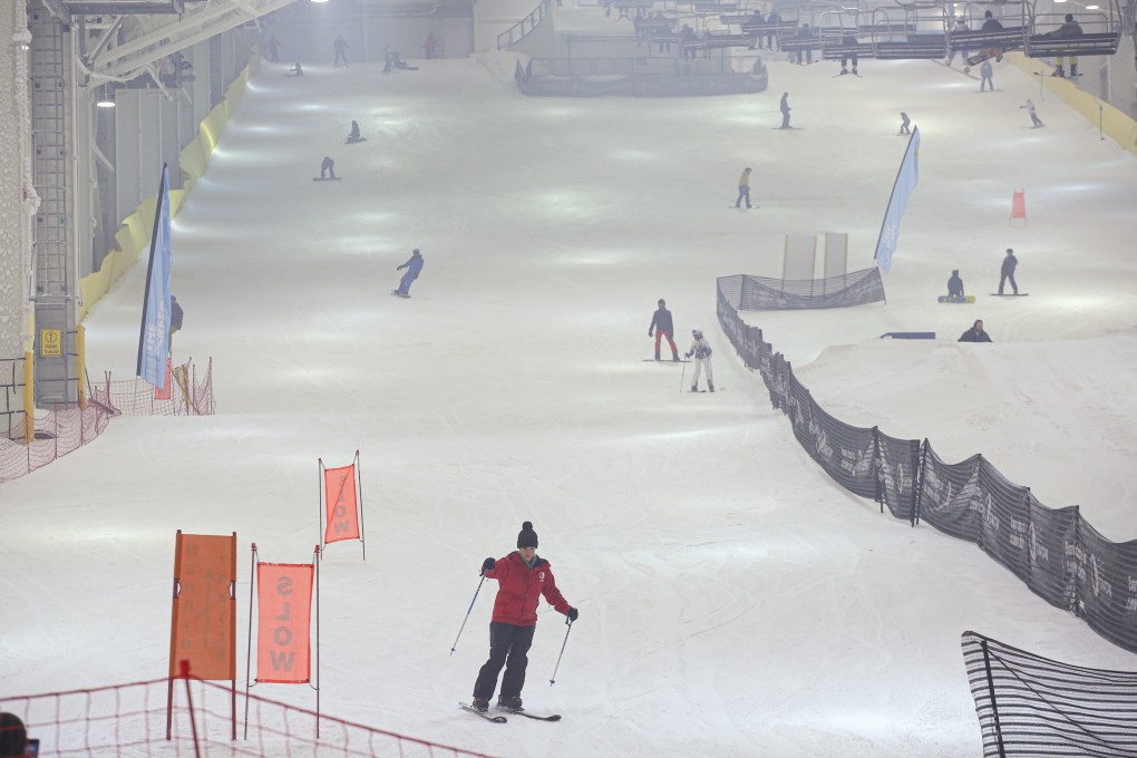 The Big Snow indoor ski slope features a 300-metre hill of man-made snow. Photo: AFP
