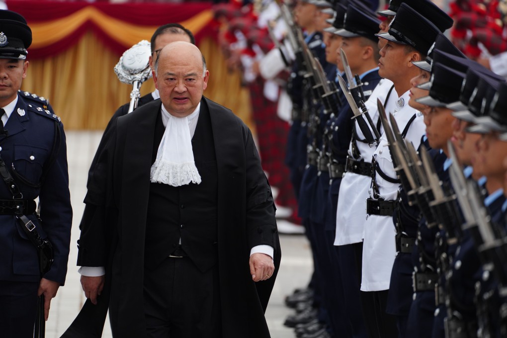 Chief Justice Geoffrey Ma attends the opening ceremony of the legal year. Photo: Robert Ng