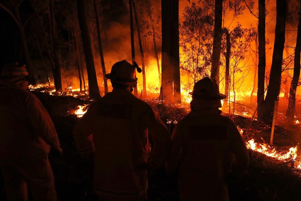 At least 180 fires continued to burn across Victoria and New South Wales. Photo: TNS