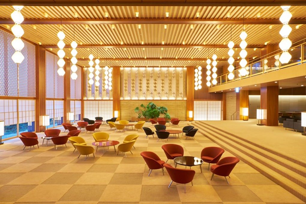 The Okura Prestige Tower lobby at The Okura Tokyo, in the Japanese capital.