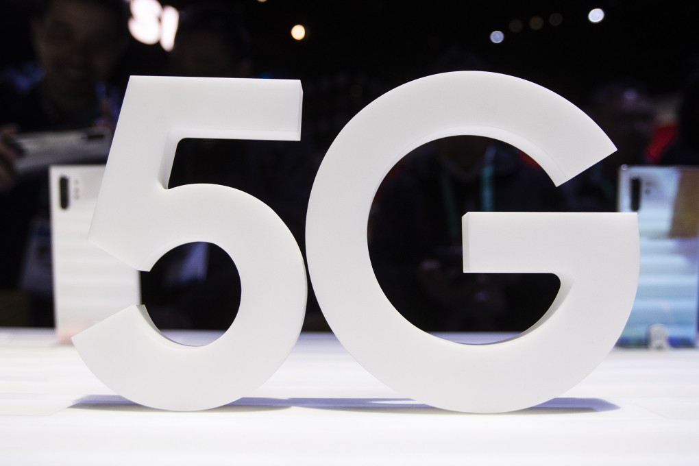 A Samsung 5G sign is displayed at its booth at the 2020 International Consumer Electronics Show in Las Vegas. Samsung was voted Southeast Asia’s preferred choice of 5G developer. Photo: EPA-EFE