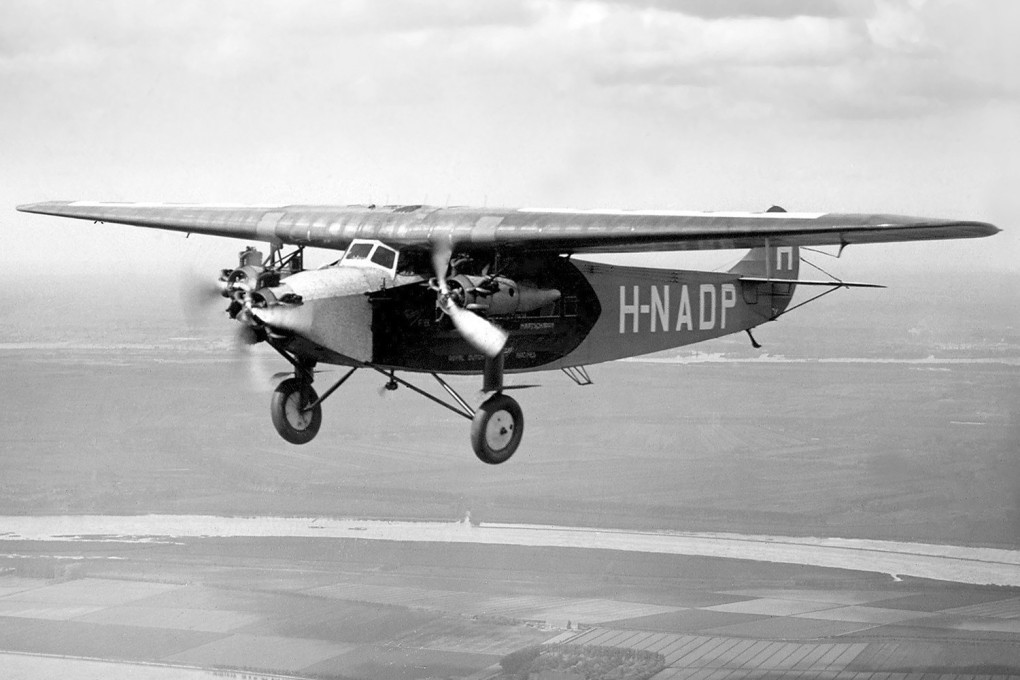 A three-engine Fokker F.VII chartered by Van Lear Black.