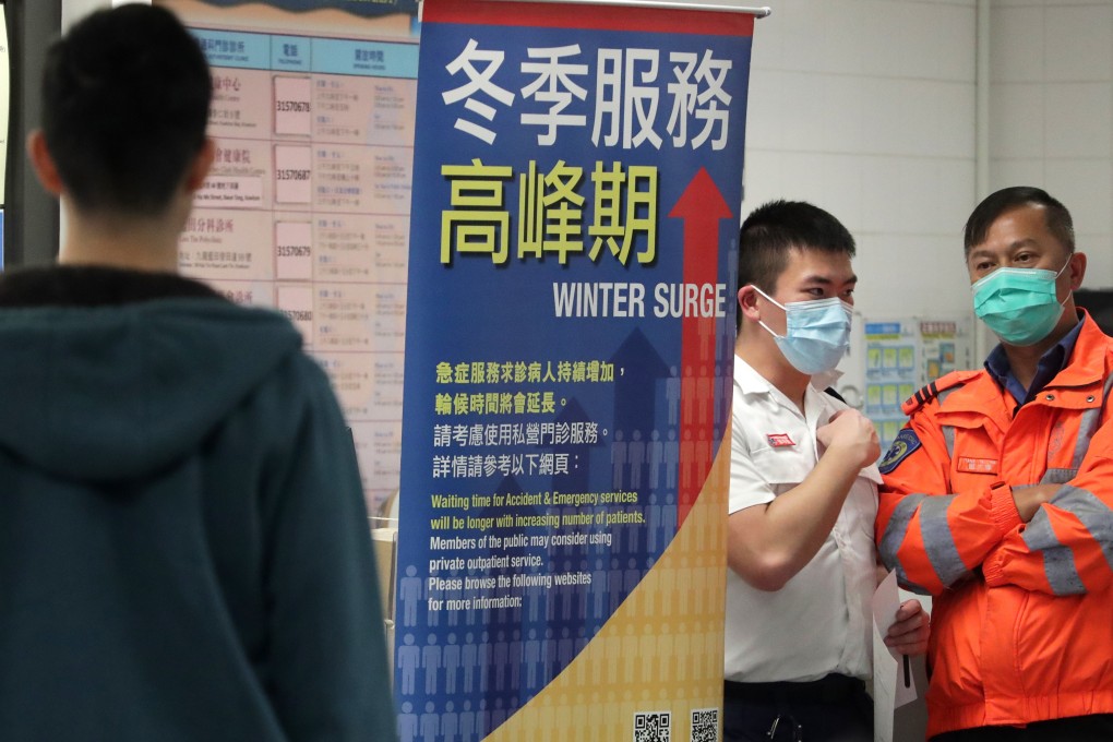 With the flu season under way, hospital bed overall occupancy rate was 105 per cent on Thursday. Photo: Edmond So