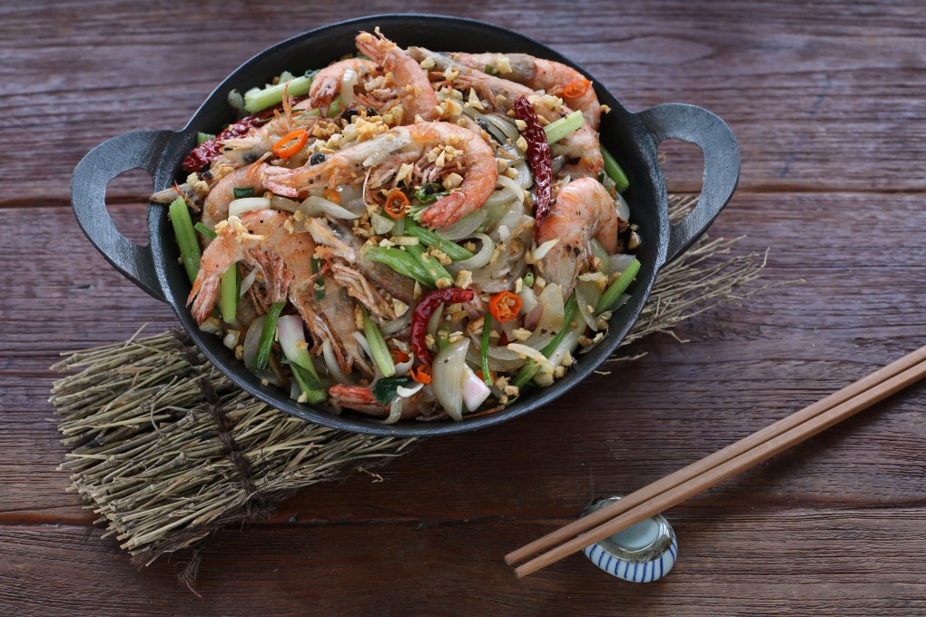 Susan Jung’s garlic and pepper shrimp. Photography: Xiaomei Chen. Styling: Nellie Ming Lee