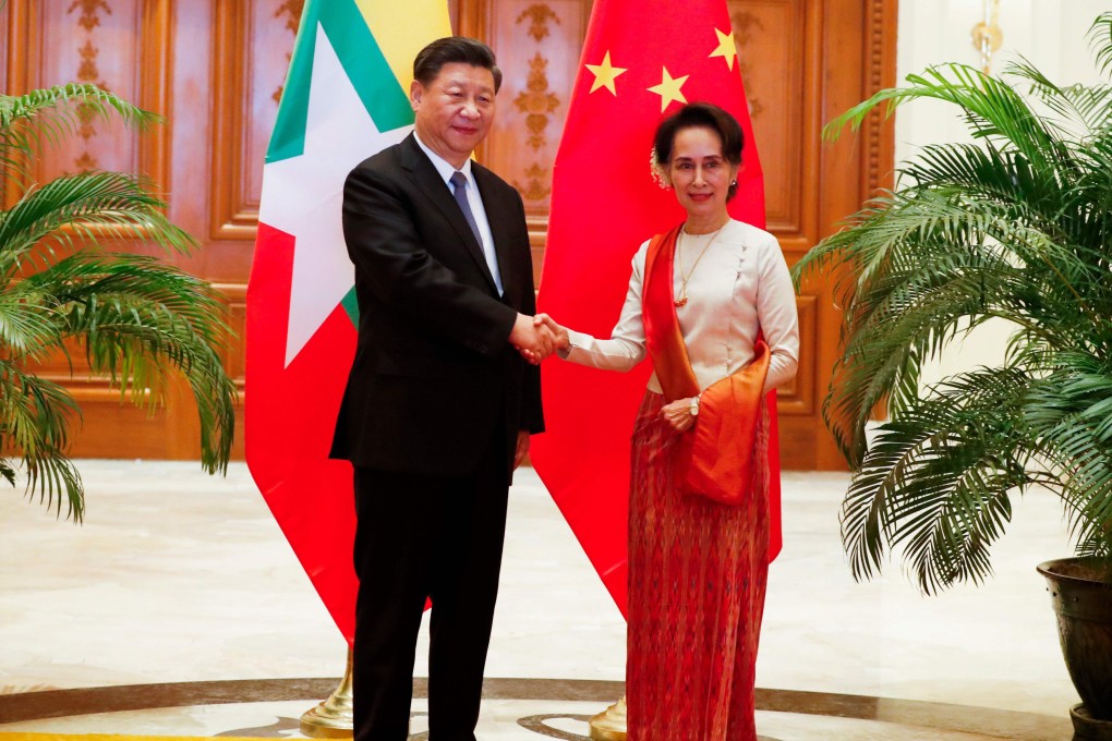 On the 70th anniversary of diplomatic relations, Xi Jinping and Myanmar leader Aung San Suu Kyi signed 33 agreements shoring up key projects that are part of Beijing’s flagship Belt and Road Initiative. Photo: AFP