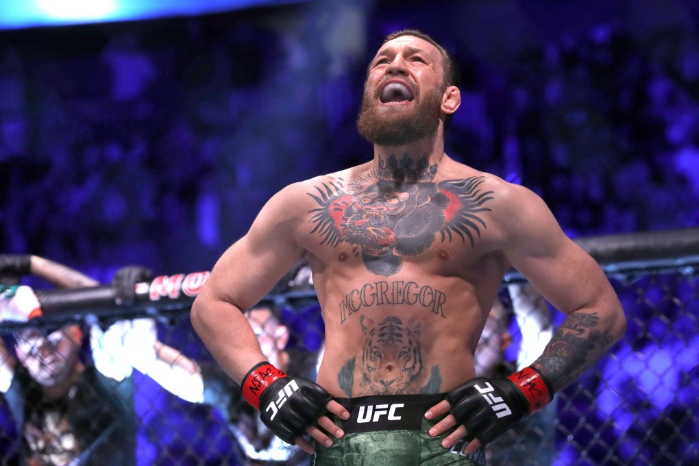 Conor McGregor waits for the start of his welterweight bout against Donald Cerrone at UFC 246. Photo: AFP