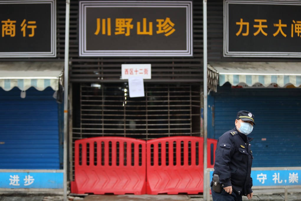Huanan Seafood Wholesale Market in Wuhan is linked with an outbreak of pneumonia blamed on a new strain of coronavirus. Photo: Simon Song