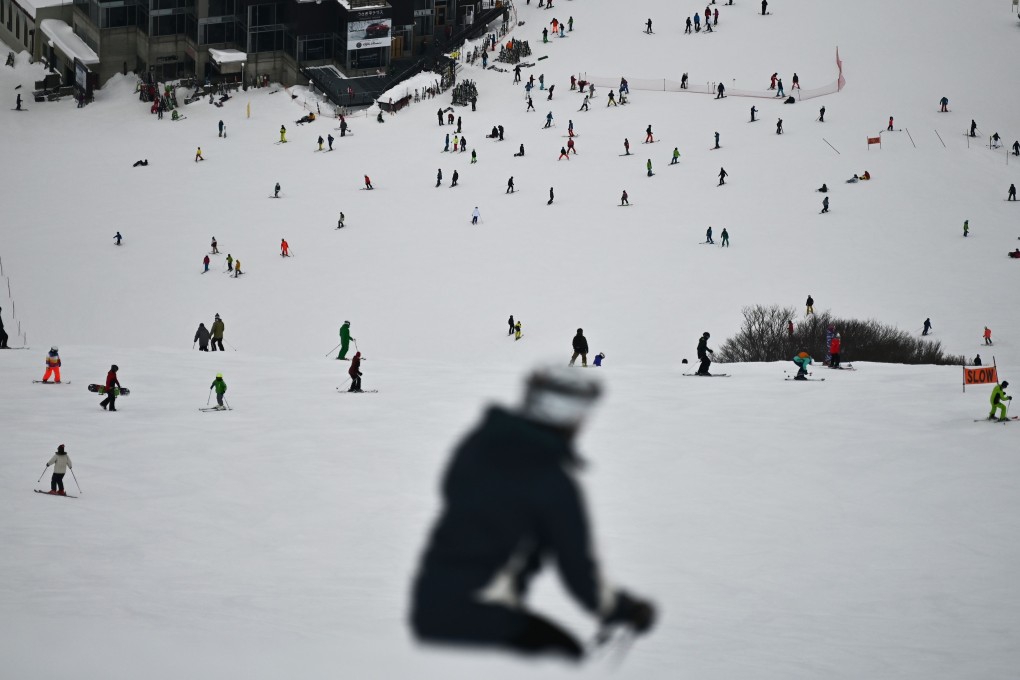 People ski in Hakuba, western Japan on January 18, 2020. Photo: AFP