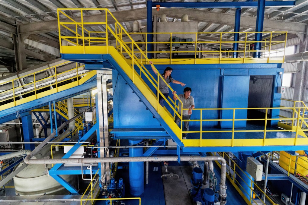 The Battery Recycling Centre in Hong Kong’s EcoPark in Tuen Mun looks like something out of a science-fiction film set. It employs the latest Chinese technology, but is grossly underused. Photo: Martin Williams