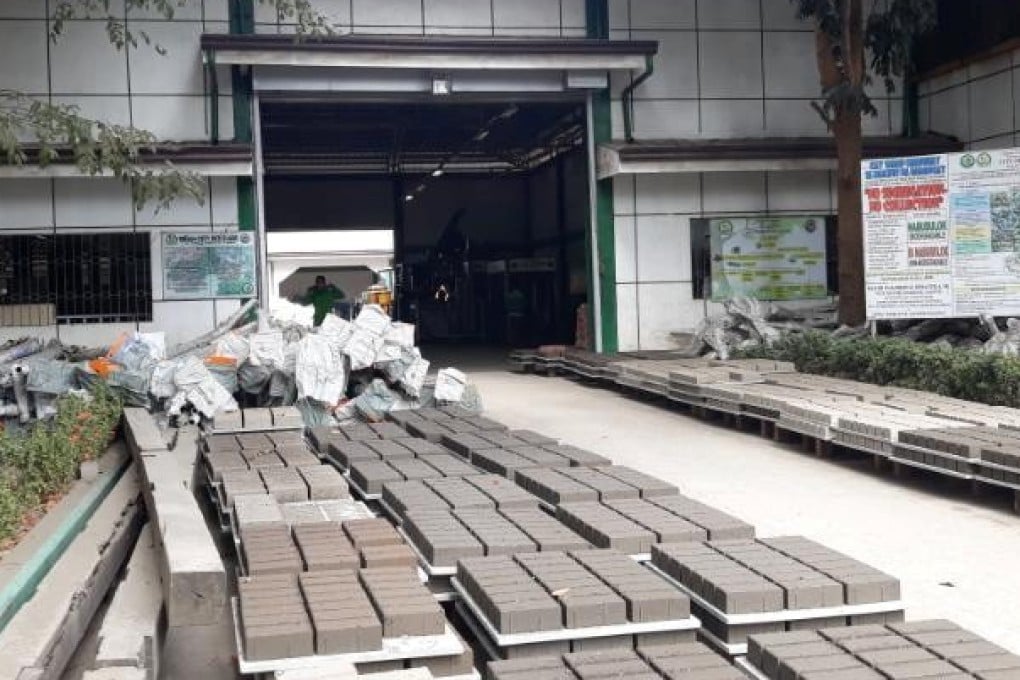 Bricks made of volcanic ash seen outside a brickmaking facility in Binan, Philippines, on January 17, 2020. Photo: Reuters