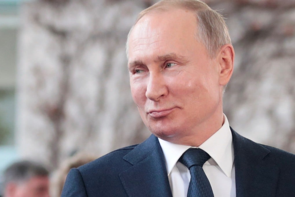 Russian President Vladimir Putin arrives to attend the Libya summit in Berlin, Germany, on Sunday. Photo: Reuters