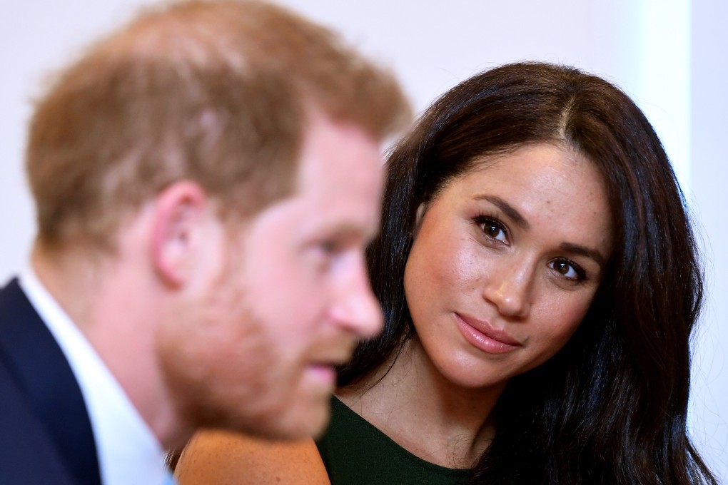 Meghan, Duchess of Sussex, looks at Britain's Prince Harry during an event in London in October. Photo: Reuters