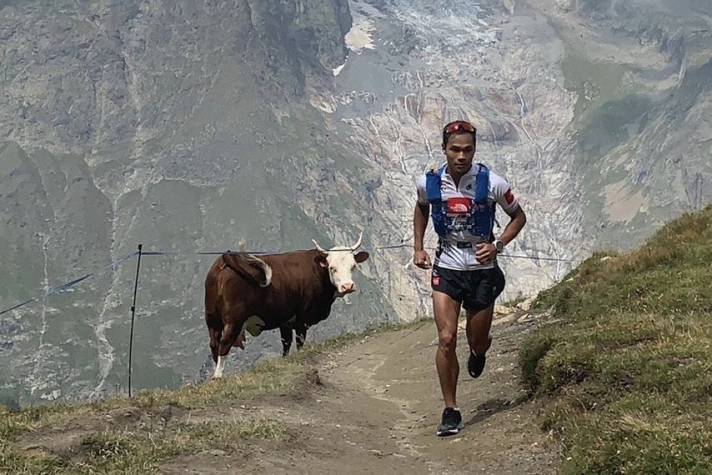 Wong Ho-chung training in Chamonix before the Ultra Trail du Mont Blanc. Photo: The North Face Adventure Team