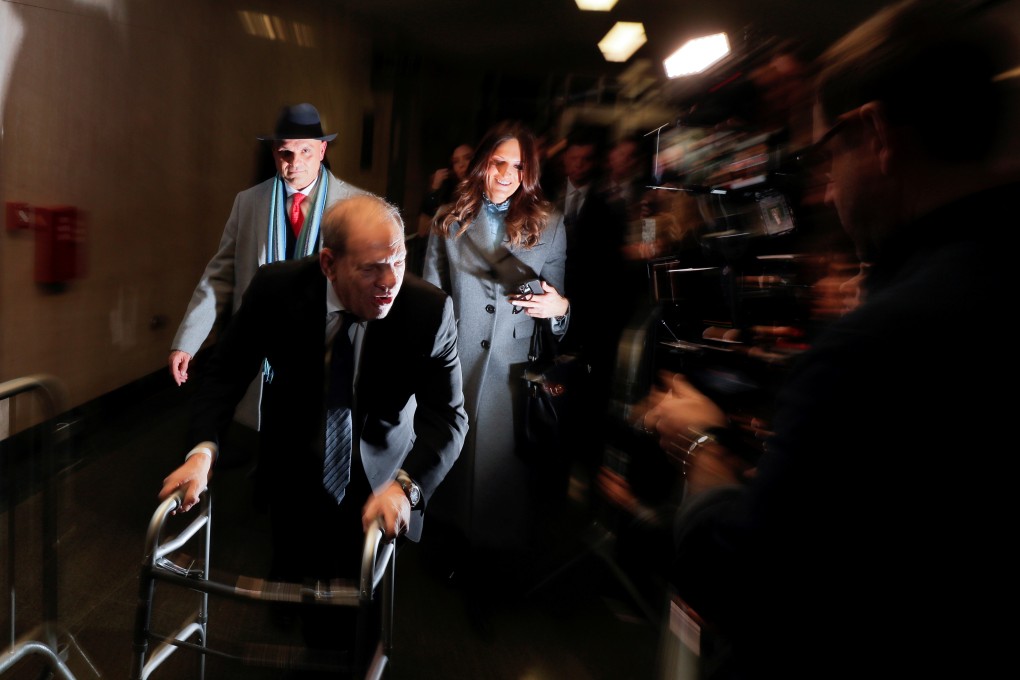 Harvey Weinstein departs from his sexual assault trial at New York Criminal Court on Wednesday. Photo: Reuters