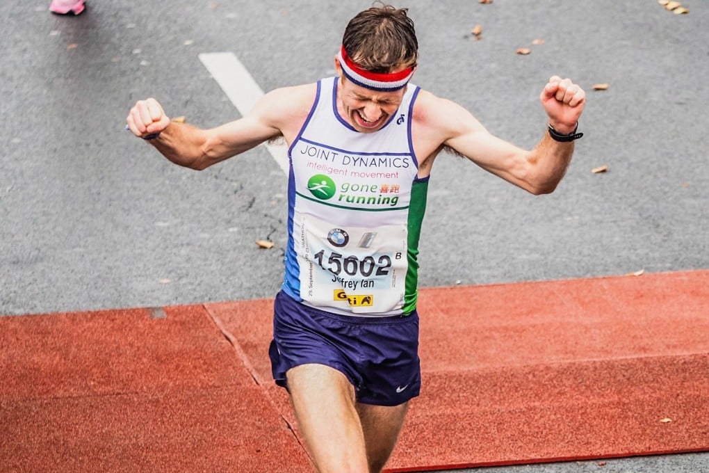 Jeff Campbell after completing the Berlin Marathon and notching a personal best. Photo: Handout