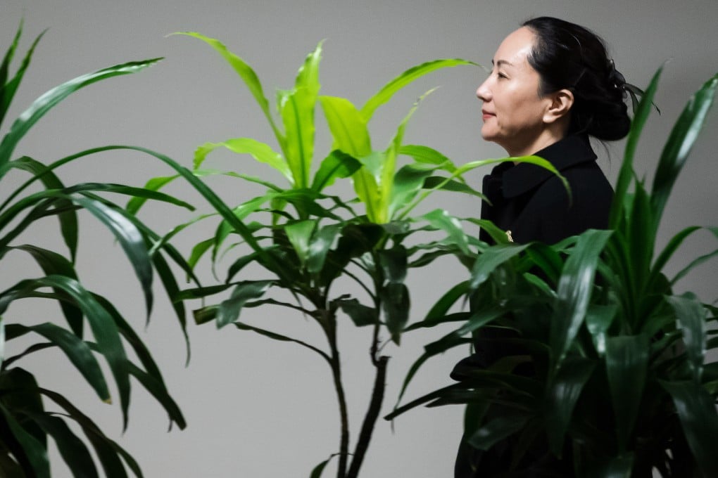 Meng Wanzhou, chief financial officer of Huawei Technologies, arrives at the British Columbia Supreme Court for her extradition hearing in Vancouver on Thursday. Photo: Bloomberg