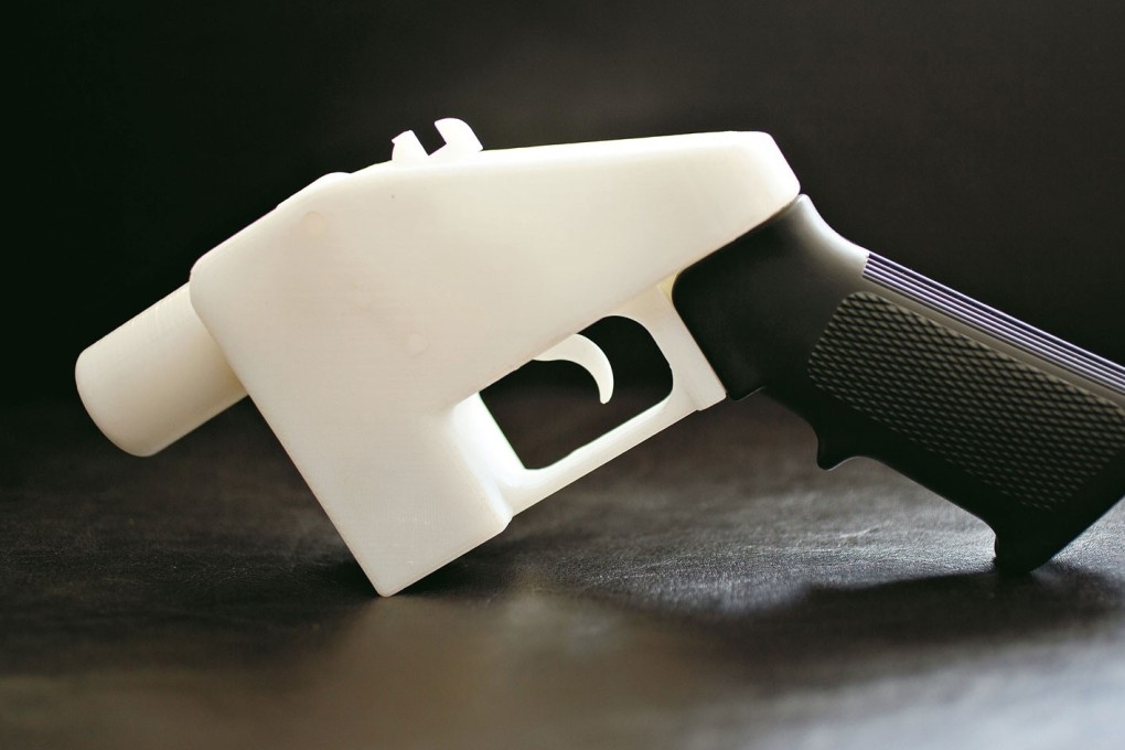 A plastic pistol that was made in its entirety using a 3D printer. Photo: Defence Distributed