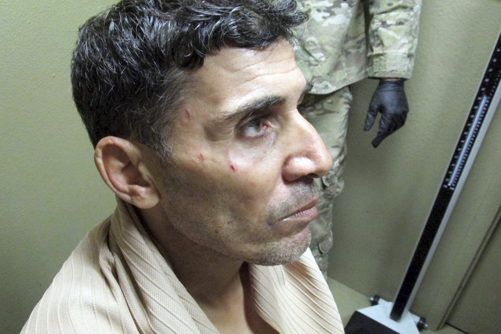 An undated image provided by the FBI shows Mustafa al-Imam after his capture in October 2017. Photo: AP