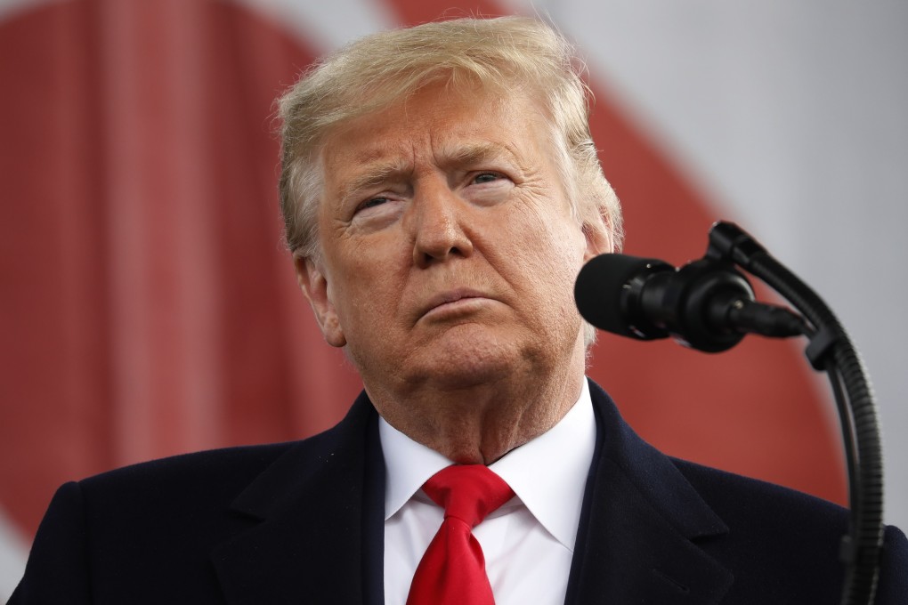 US President Donald Trump speaks at the March for Life on January 24. His lawyers argued on Saturday that the impeachment trial was a politically motivated attempt by Democrats to drive him out of office. Photo: EPA-EFE
