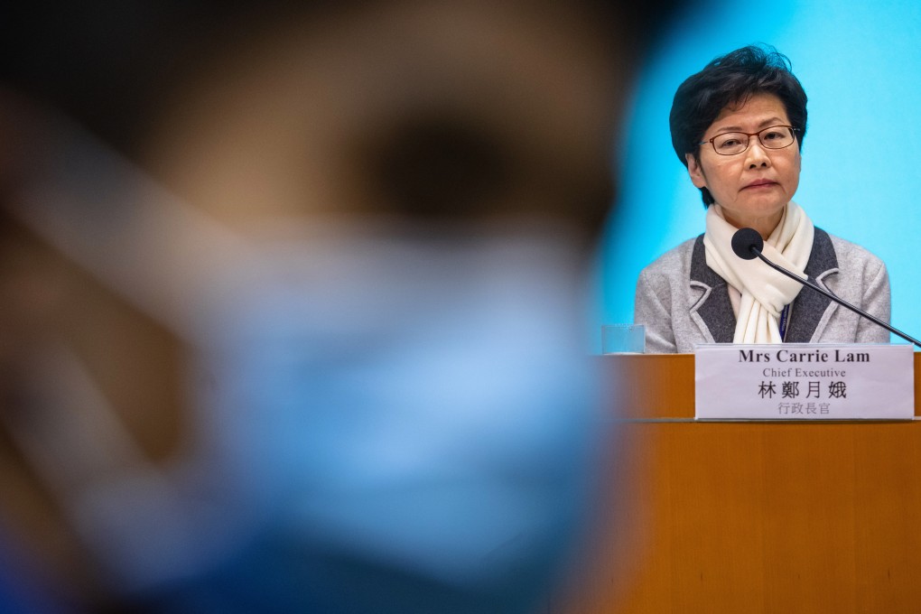 Carrie Lam would have been far more convincing to the world and Hong Kong if she had rushed back and taken charge. That might have justified her staying on during a potentially deadly health crisis. Photo: Bloomberg