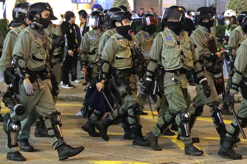 Riot police were called out for two nights in a row in Mong Kok. Photo: Edmond So