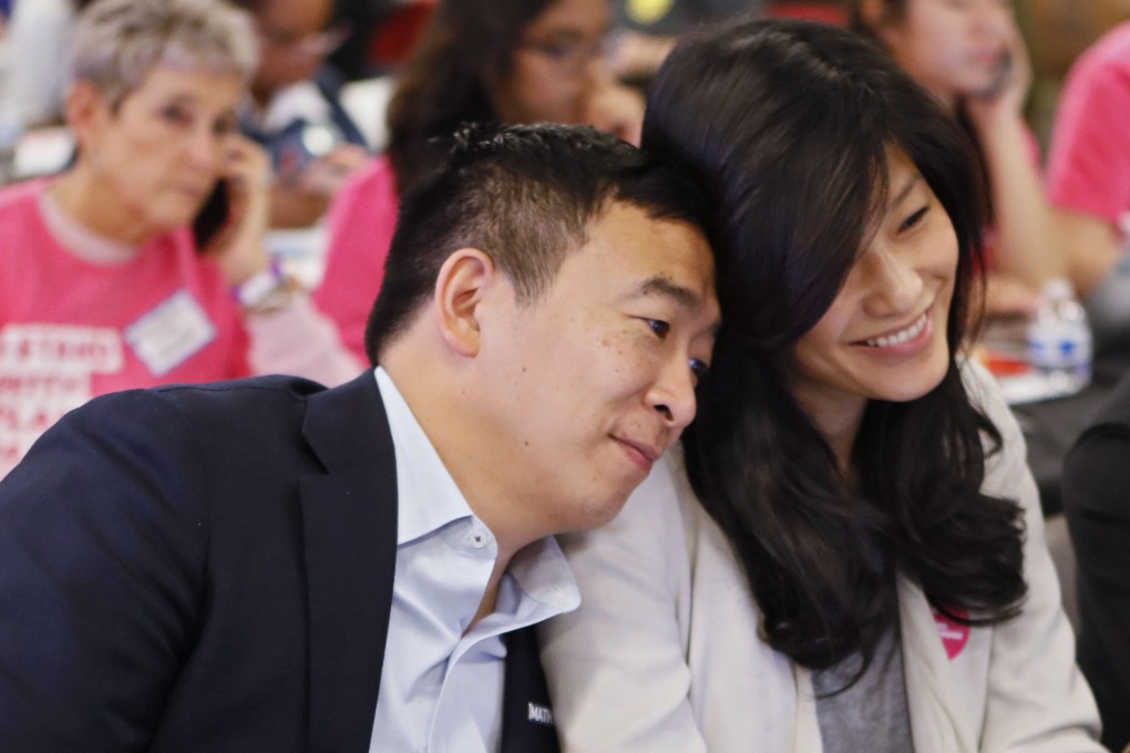 Evelyn Yang and her husband Andrew. Photo: AP