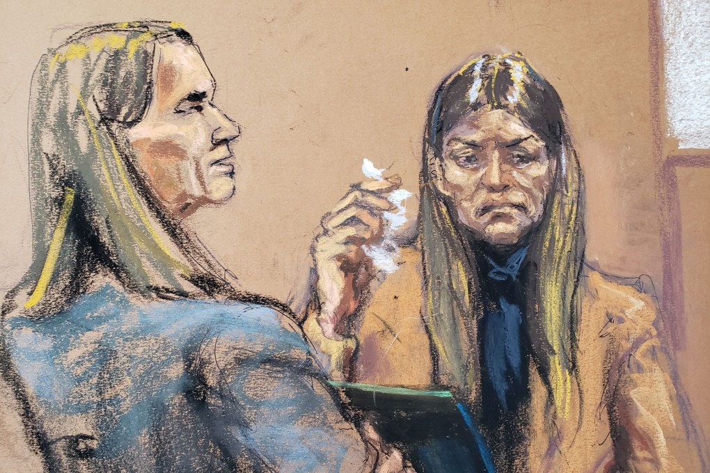 Witness Dawn Dunning (right) is questioned by Assistant District Attorney Meghan Hast at New York Criminal Court on Wednesday. Image: Jane Rosenberg via Reuters