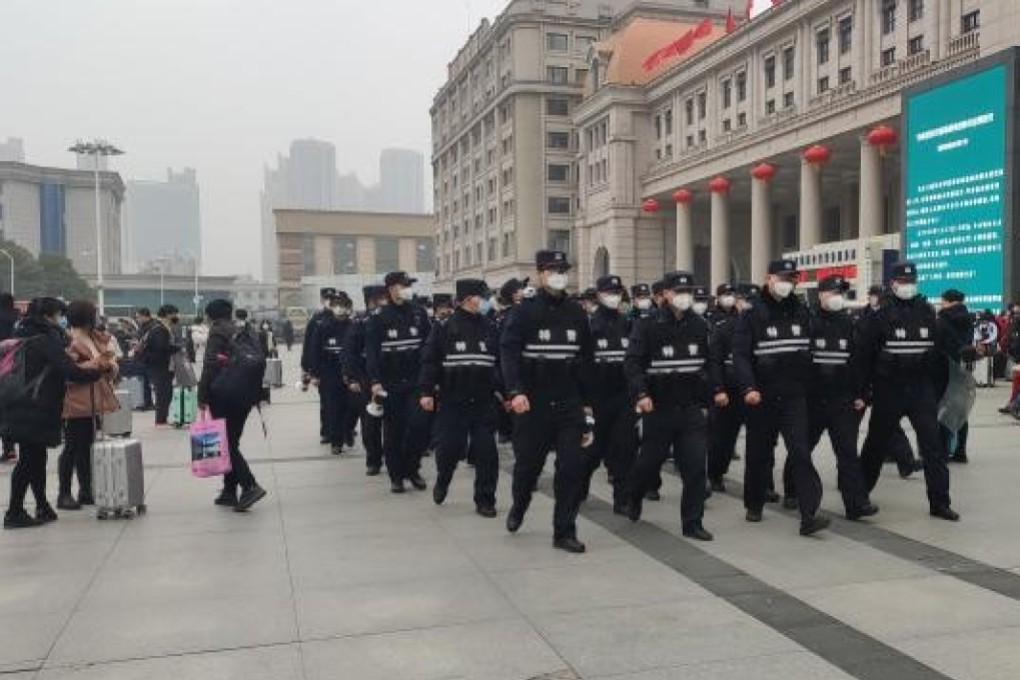 The same bureaucracy that allowed 5 million people to leave Wuhan before the lockdown, spreading the coronovirus abroad, is also enforcing an effective lockdown in the city. Photo: Weibo