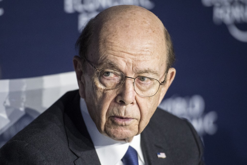 US Secretary of Commerce Wilbur Ross addresses a press conference in Davos, Switzerland, on January 22. Photo: EPA-EFE