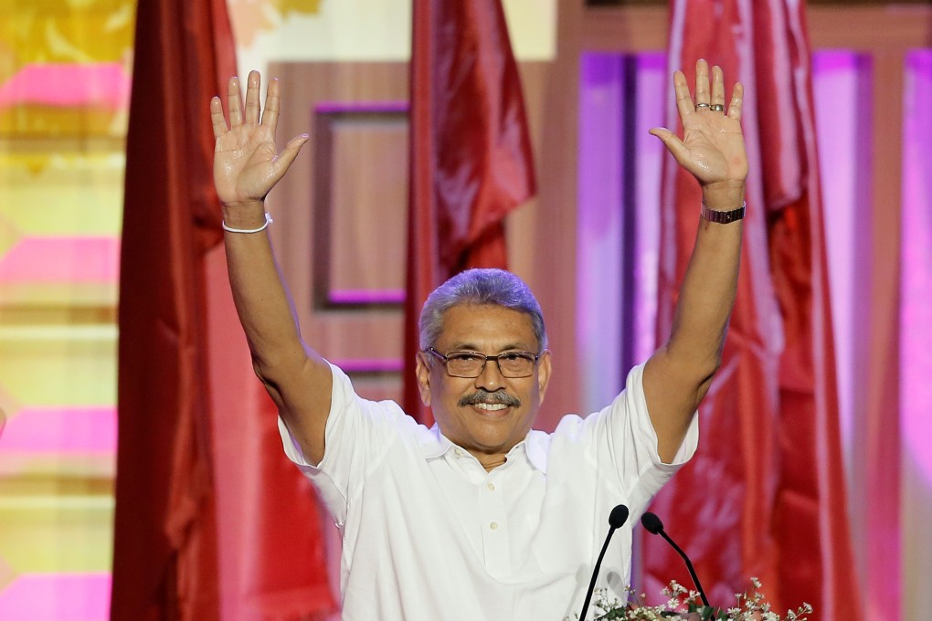 Sri Lanka’s new President Gotabaya Rajapaksa. Photo: Reuters