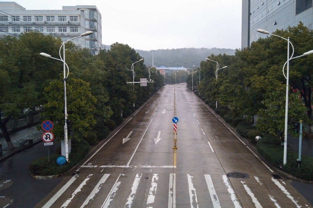 An empty street in Wuhan, Hubei province on January 25. Photo: Instagram/Emilia via Reuters