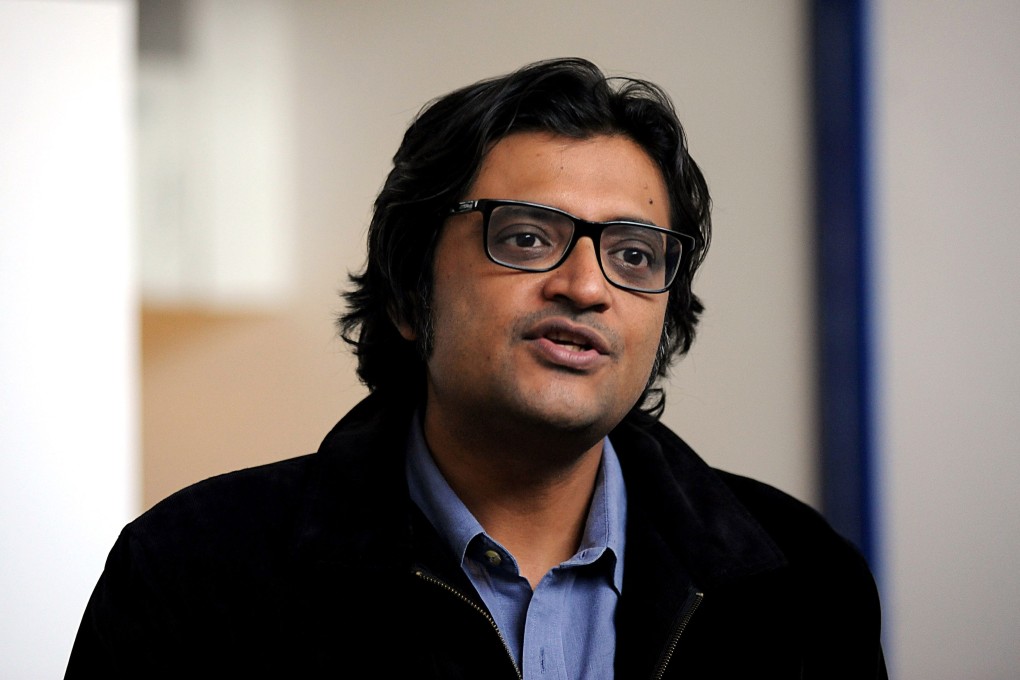 Indian television journalist Arnab Goswami. Photo: AFP