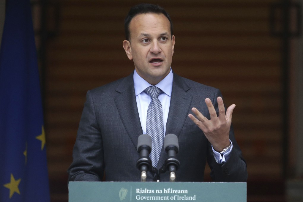 Ireland’s Prime Minister Leo Varadkar speaks to the media at Government Buildings in Dublin on January 14. Photo: PA via AP