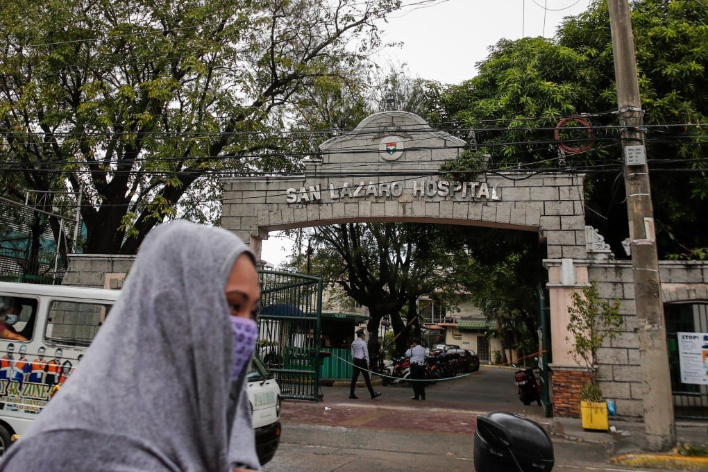 The first coronavirus death outside China was confirmed at the San Lazaro Hospital in Manila, Philippines on Sunday. Photo: EPA-EFE