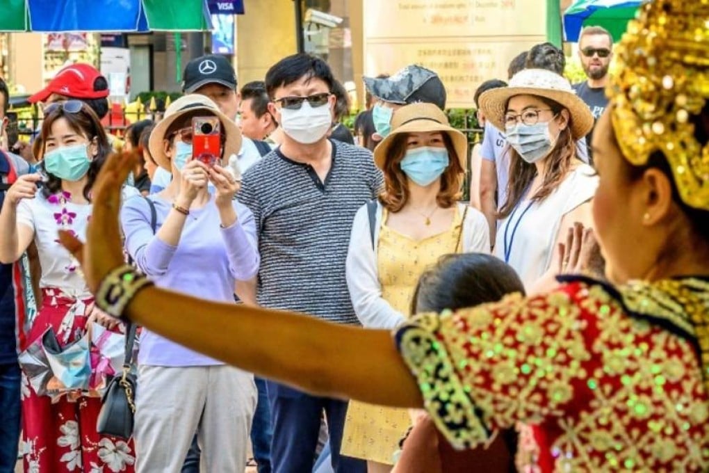 A group of Chinese tourists in Bangkok. Photo: AFP/Getty Images
