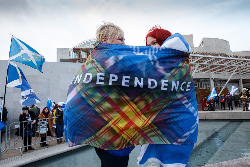 A slim majority of Scots now support independence, according to a poll. Photo: EPA