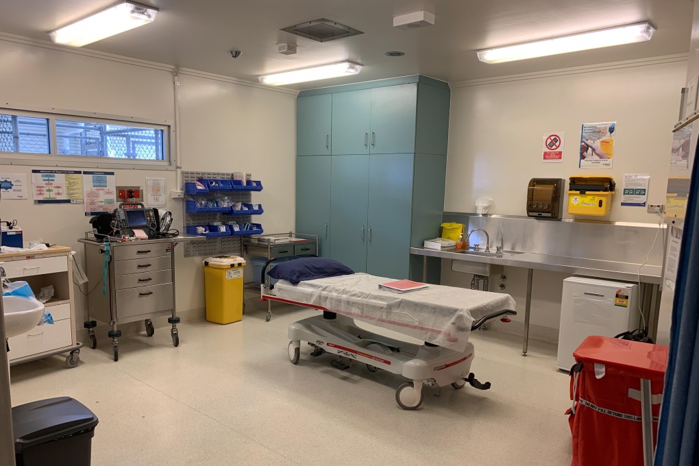 A medical facility at the North West Point Detention Centre on Christmas Island. Photo: EPA-EFE