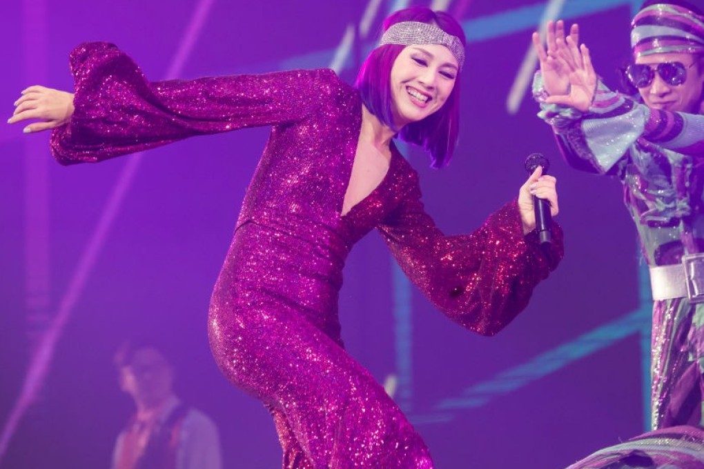 Miriam Yeung performing in Nanjing, in China’s Jiangsu province, during a concert of her “My Beautiful Life” world tour on August 17 last year. Photo: Getty Images