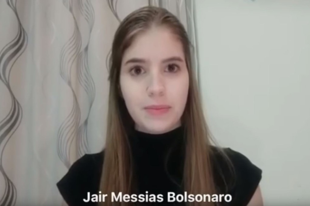 A Brazilian living in Wuhan records a message to the country's president, Jair Bolsonaro, asking for evacuation from the afflicted city on Sunday. Photo: YouTube
