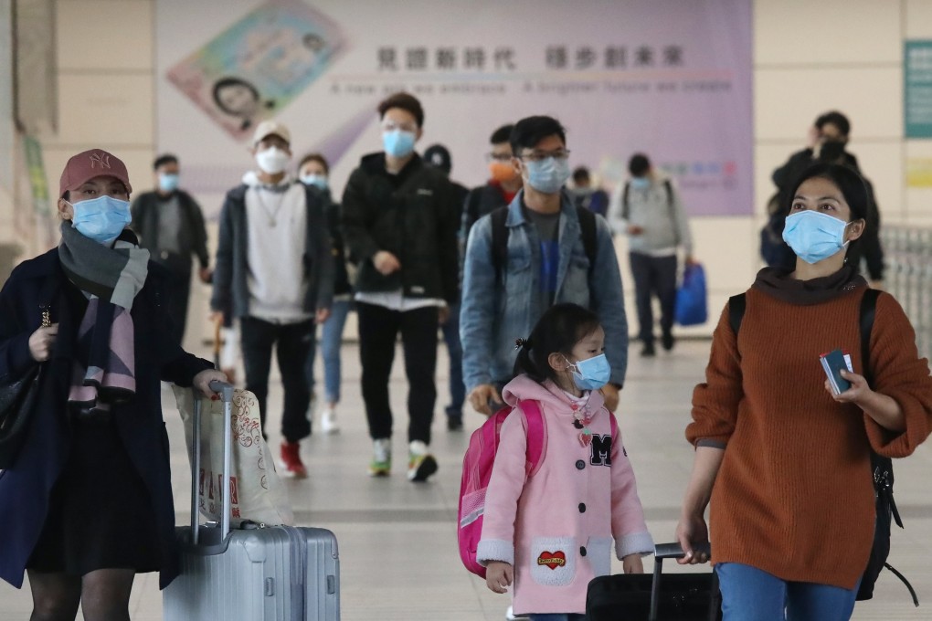 Travellers arrive in Hong Kong via Shenzhen Bay Port, one of the few crossings still open. Photo: K.Y. Cheng