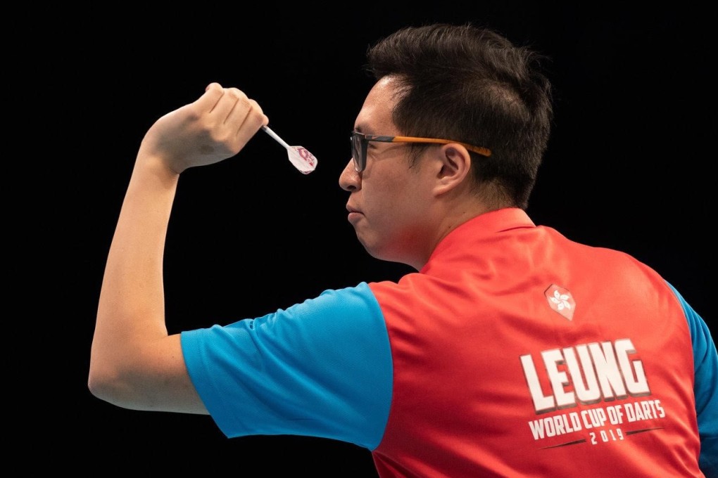 Kevin Leung quit his stockbroking job at the end of 2015 to pursue a full-time career in darts. Photos: Handout
