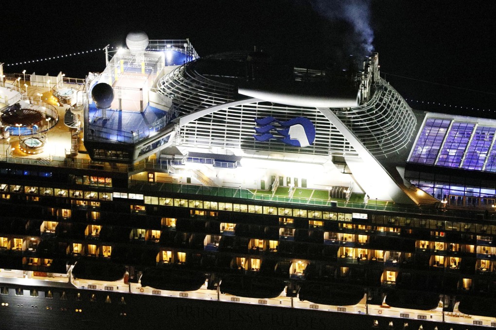 Cruise ship Diamond Princess is seen near Yokohama, Japan. Photo: Reuters