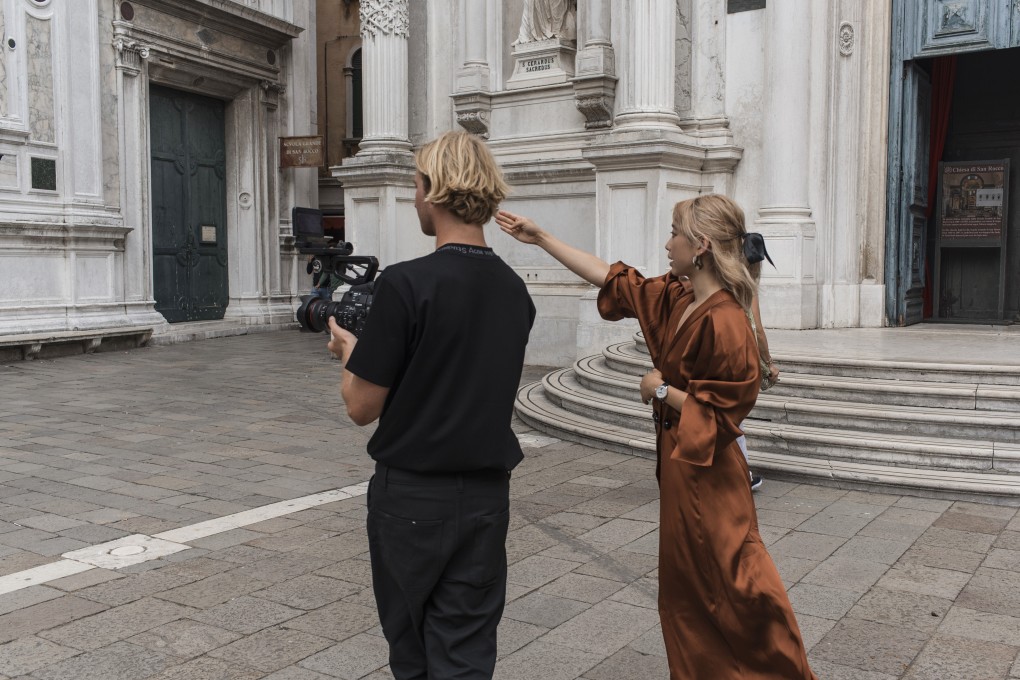 Margaret Zhang on set directing a video. The Australian entrepreneur and internet influencer is seeking funding for a feature-length film.