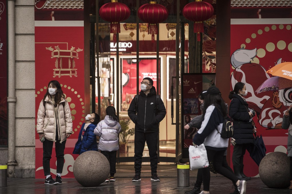 Many shops have been empty as concern grows about the coronavirus outbreak. Photo: Bloomberg