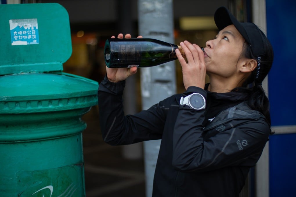 Yang Feifei survives the Hong Kong Four Trails Ultra Challenge, even though her aim was to complete three trails. Photo: Alan Li