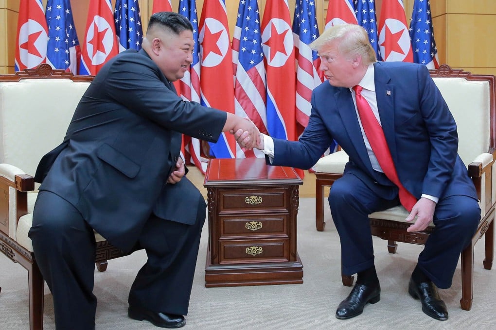 North Korean leader Kim Jong-un and US President Donald Trump meet last June. Photo: Reuters