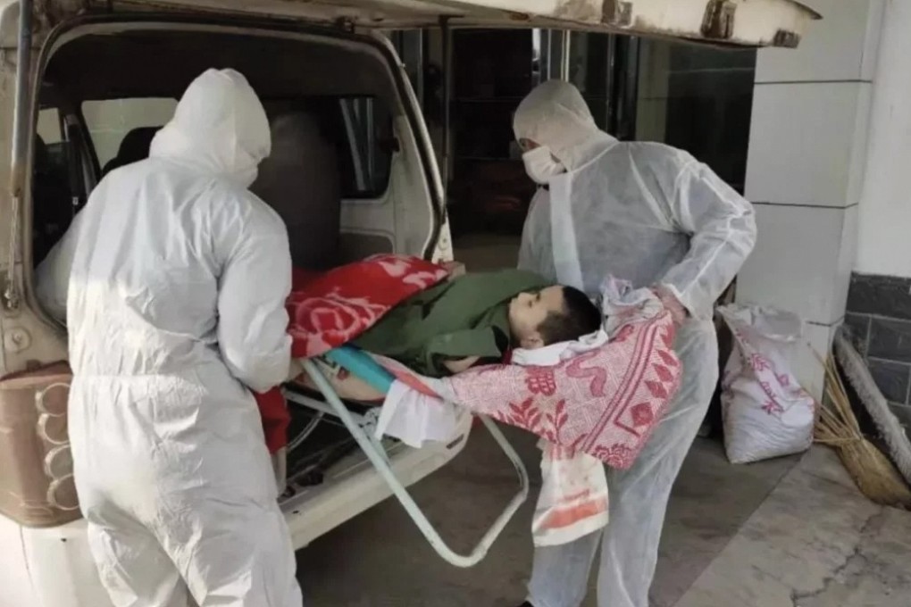 Communist Party officials in central Hubei province were sacked after Yan Cheng, a teenager with cerebral palsy, was left without adequate care when his father and brother were quarantined for coronavirus. Photo: Weixin
