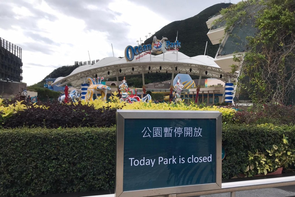 Ocean Park has been temporarily closed since January 26 as a precaution against the outbreak of the new coronavirus. Photo: Chan Ho-him