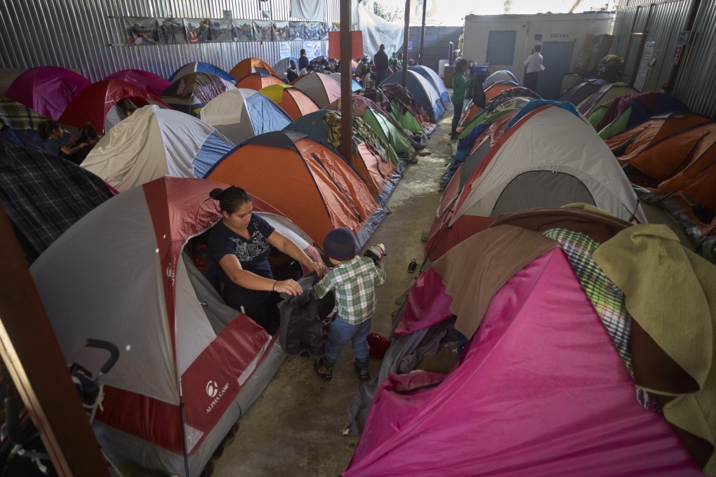 A shelter for migrants in Tijuana, Mexico. Photo: AP